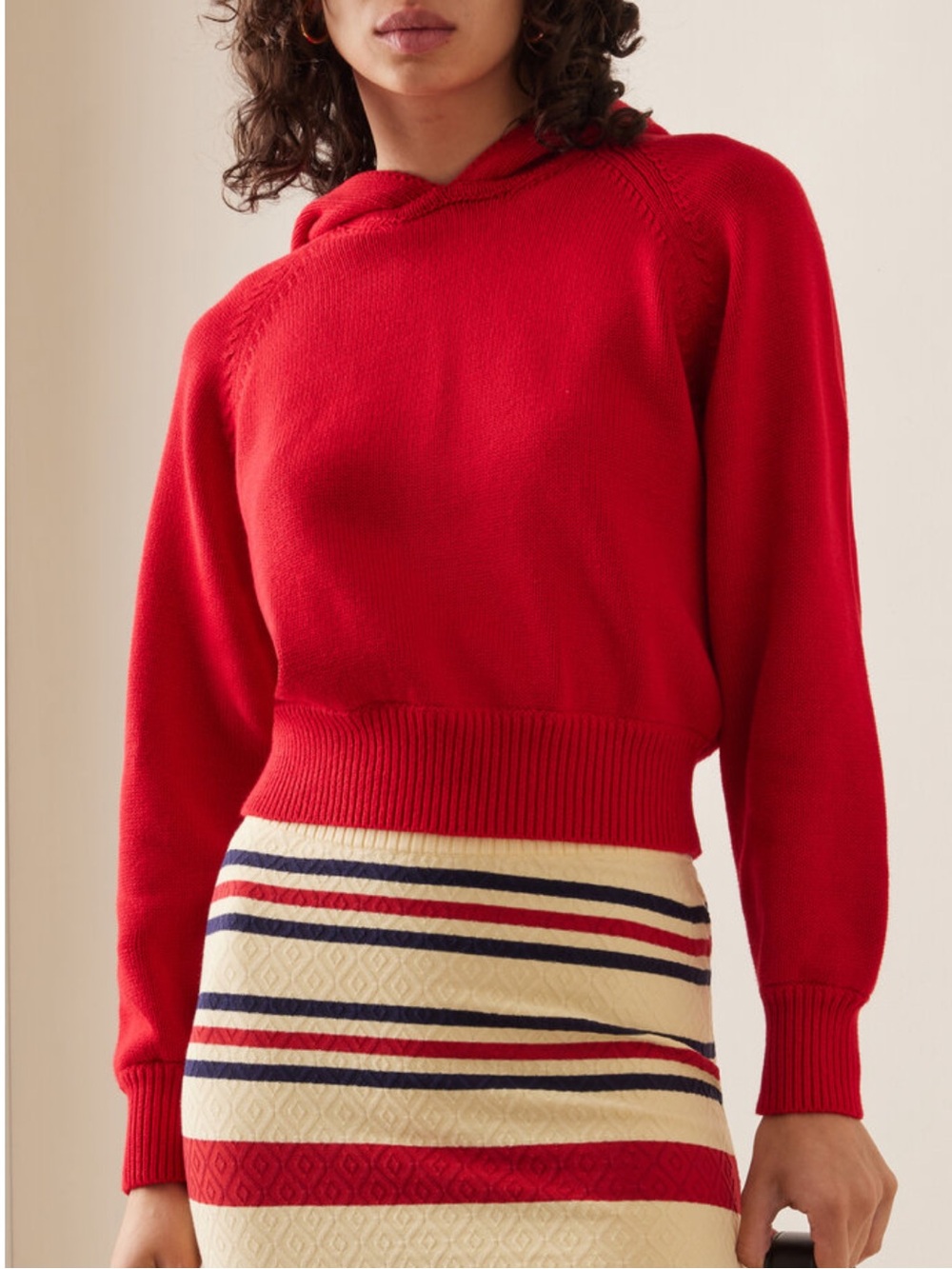 High Sport Parker Knit Cotton Hoodie